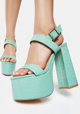Sage Can't Be Tamed Platform Heels