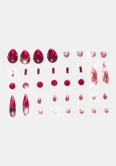 Candy Factory Dark Pink Body Gems