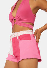 Couldn't Be Sweeter Patchwork Shorts