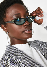 Can't Buy Love Rectangle Sunglasses