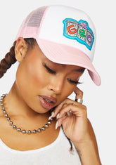 Atta Boy Pink Foam Trucker