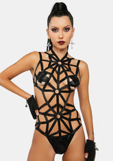 Crawling Under Spiderweb Bodysuit