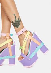 Pastel Nightcall Platform Heels