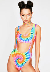 Tie Dye Reversible Bikini Set