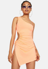 Sherbet Catching Rays Cutout Mini Dress