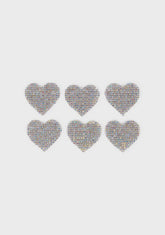 Bling Heart 6 Pack Mini Pasties