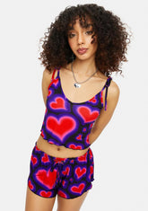 Electric Juice Heart Print Lounge Set