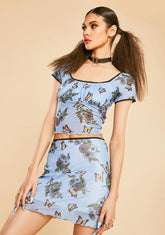 Scenic Vision Mesh Mini Skirt