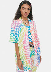 Surreal Life Checkered Shirt