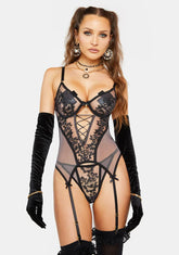 Yes I'm Spoiled Mesh Lingerie Set