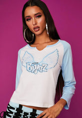 Nobody's Angel Raglan Tee