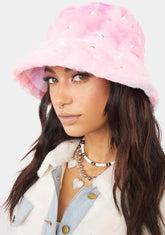 Cutie Glam Fuzzy Bucket Hat