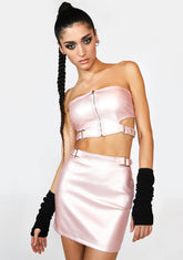 Sweet My Milky Way Metallic Skirt Set
