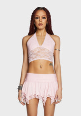 Tales Of Fantasy Halter Top - Light Pink