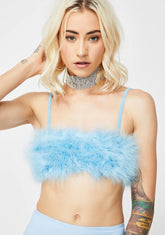 Lala La Fleur Boob Tube- Blue