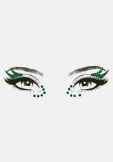 Emerald Glam Devil Face & Body Gems