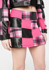 Scream And Shout Patchwork Skirt