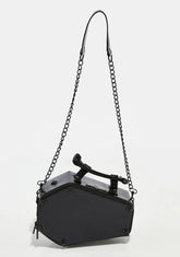 Skull Stud Croc Coffin Crossbody Bag