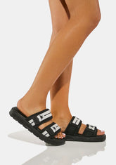 Black Authentic JPN Mitel 1 Sandals