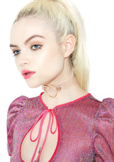 Fake Love Clear Choker