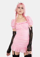 Belles And Bows Eyelet Mini Dress