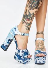 Ridin' The Wave Platform Heels