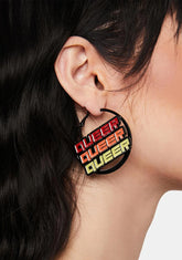 Queer Pride Hoop Earrings