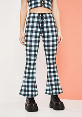 Remember This Forever Gingham Kick Flares