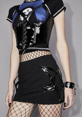 Dark Healing Pentagram Mini Skirt