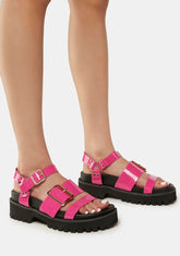 Pink Bruce Gladiator Sandals