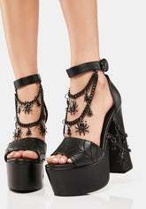 Creepy Crawler Platform Heels