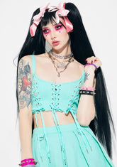 Perfect Strangers Lace Up Corset Top