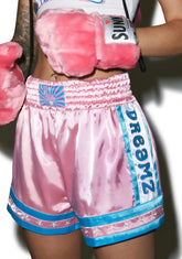 Pastel Muay Thai Satin Shorts