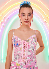 Divine Skies Twill Corset Top