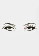 Let's Bloom White Rose Eye Decor