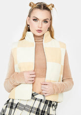 Message Read Checkered Vest