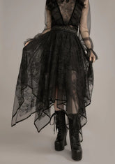 The Midnight Hour Lace Midi Skirt