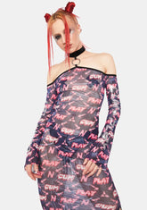 Cum & Play Monogram Long Dress