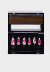 As Peach Press-On Nails