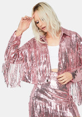 Sweet Blindin' Baddie Sequin Jacket