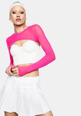 Chase The Bliss Mesh Shrug