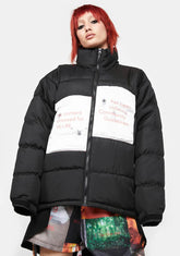 Content Removed Oversize Quilted Jacket