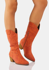 Rust Stomp Your Feet Cowboy Boots