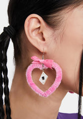 Countin' Cards Heart Earrings