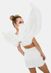 Angel Above Feather Wings