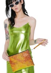 Jurassic See Ya Later Holographic Clutch