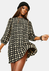 Isha Check Mini Dress