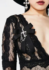 Not Doomed Cross Brooch