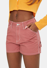 Terracotta High Rise Carpenter Shorts