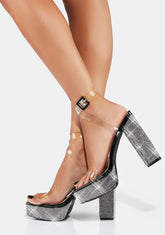 Sleepless Nights Rhinestone Heels